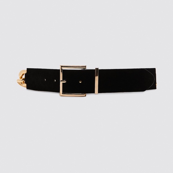 CHAIN AND VELVET BELT main image 5